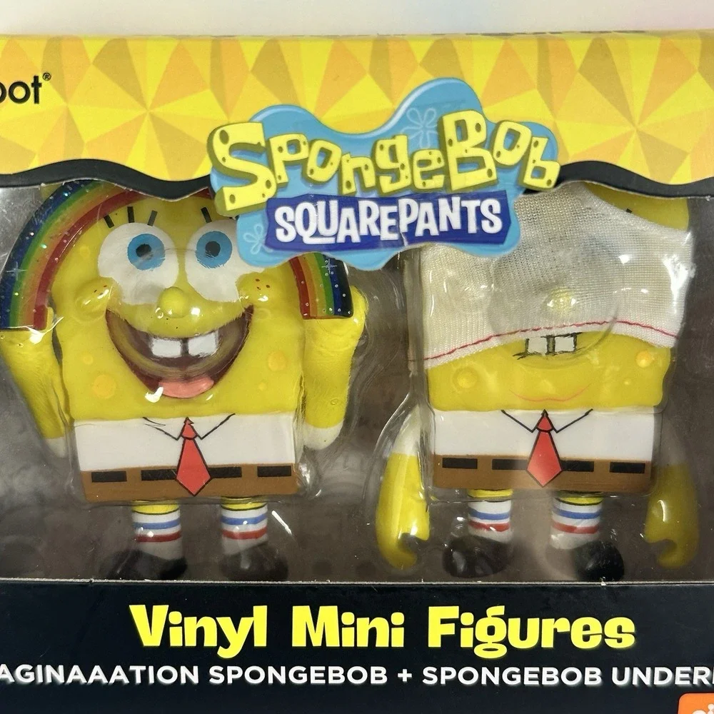 SpongeBob SquarePants Vinyl Mini Figures 2 Pack Imaginaaation Underpants